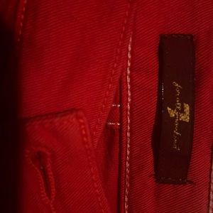 Red, 7 For All Mankind low rise jeans